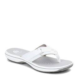 Clarks - - Frauen Breeze Sea Flip Flop, 35 EUR, White Synthetiic von Clarks