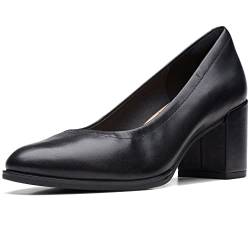 Clarks Freva55 Womens Wide Fit Court Shoes 38.5 EU Schwarz von Clarks
