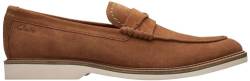 Clarks Herren Atticus LT Slip Flacher Slipper, Cola Suede, 42 EU von Clarks