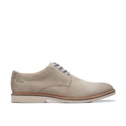 Clarks Herren Atticus Ltlace Oxford, Grau Nubuk, 44.5 EU von Clarks