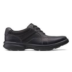 Clarks Herren Bradley Walk Oxford-Schuh, Black Tumbled Leather, 40 EU von Clarks