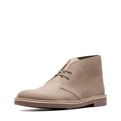 Clarks Herren Bushacre 2 Chukka-Stiefel, Taupe Distressed Suede, 42 EU Weit von Clarks