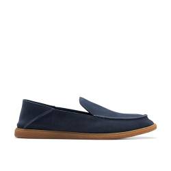 Clarks Herren Clarkbay Step Flacher Slipper, Navy Suede, 42.5 EU von Clarks