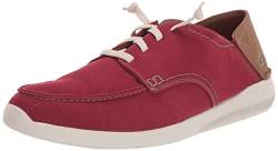 Clarks Herren Gorwin Lace Sneaker, Ziegelrot, synthetisch, 45 EU von Clarks