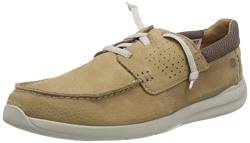 Clarks Herren Gorwin Moc Hausschuh, Dunkler Sand Nubuk, 39.5 EU von Clarks