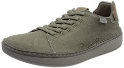 Clarks Herren Higley Lace Sneaker, Olive Canvas, 45 EU von Clarks