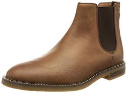 Clarks Herren Jaxen Chelsea-Stiefel, Tan Leather, 40 EU von Clarks