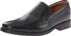 Clarks Herren Kippfrei Slipper, Schwarz Black Leather, 44 EU Weit von Clarks