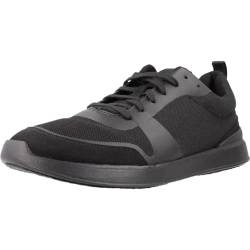 Clarks Herren LT Lace Sneaker, Black Knit, 44.5 EU von Clarks