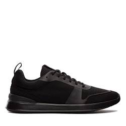 Clarks Herren LT Lace Sneaker, Black Knit, 46 EU von Clarks