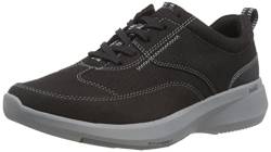 Clarks Herren Lehman Mix Sneaker, Schwarz, 41.5 EU von Clarks