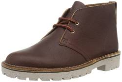 Clarks Herren Overdale Mid Chukka-Stiefel, Dunkelbraunes Leder, 43 EU von Clarks