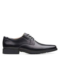 Clarks Herren Tilden Plain Derby Schwarz von Clarks