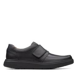 Clarks Herren Un Abode Strap Slipper, Schwarzes Leder, 41 EU von Clarks