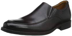 Clarks Herren Whiddon Step Slipper, Schwarzes Leder, 42 EU von Clarks