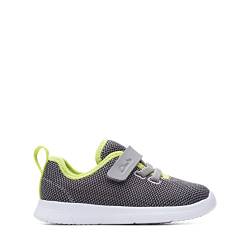 Clarks Jungen Ath Weave T Sneaker, Grey Combi, 22.5 EU Weit von Clarks