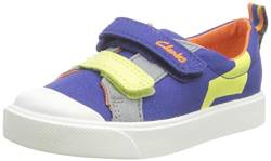 Clarks Jungen City Bright T Sneaker, Bright Blue, 20 EU Weit von Clarks