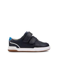 Clarks Jungen Fawn Solo T Sneaker, Blau, 22 EU von Clarks