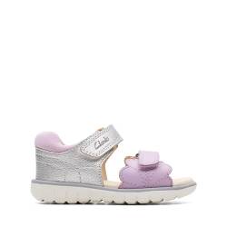 Clarks Jungen Mädchen Roam Wing T. Sandale, Lilac Combi, 22.5 EU von Clarks