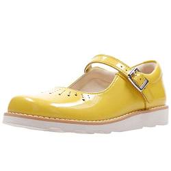 Clarks Mädchen Crown Jump K Geschlossene Sandalenn Gelb (Yellow Patent) von Clarks