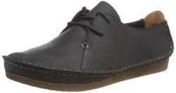 Clarks Mädchen Janey Mae Derby, Schwarz (Black Leather) von Clarks