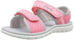 Clarks Mädchen Surfing Tide T Offener Sandalen Offener Sandalen, Pink (Pink Combi Pink Combi), 20 EU von Clarks