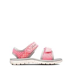 Clarks Mädchen Surfing Tide T Offener Sandalen Offener Sandalen, Pink (Pink Combi Pink Combi), 21 EU von Clarks