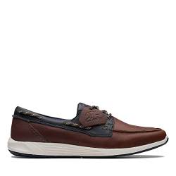 Clarks Sneaker ATL Sail Go, Glattleder, Braun, Herren EU 8,5/42,5 von Clarks