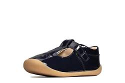 Clarks Unisex Kinder Roamer Star T Niedrige Hausschuhe, Blau Navy Patent Navy Patent, 22 EU von Clarks