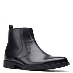 Clarks Whiddon Zip Waterproof Black Leather 10.5 D (M) von Clarks