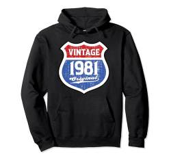 Vintage Route Original 1981 Birthday Limited Edition Classic Pullover Hoodie von Classic Birthday Original Vintage Limited Edition