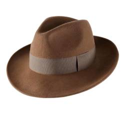 Classic Italy - Fedora Hut Packable wasserabweisend Fedora - Size 60 cm - Marron-Clair von Classic Italy