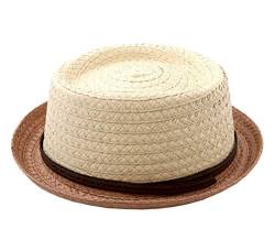 Classic Italy - Pork Pie Hüte Herren Twotone Ska - Size 60 cm - beige-et-Marron von Classic Italy