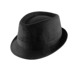 Classic Italy - Trilby Hut wasserabweisend Classic Trilby Feutre - Size 60 cm - Noir von Classic Italy