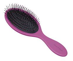 Clauss Wet & Brush Haarbürste, Mit Soft Touch-Griff, Pink/Schwarz von Clauss