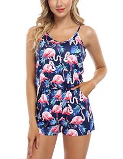 Clearlove Jumpsuit Damen Sommer Kurz Frauen Sexy V Ausschnitt Playsuits Romper von Clearlove