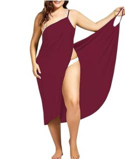 ClearloveWL Plus Size Badetuch Bademantel Gestreifter Strandrock Wrap Rock Urlaub Rock Gestreifter Straps Kleid Wrap Frauen Badetücher Sling Kleidung ( Color : 16 , Size : 3XL ) von ClearloveWL