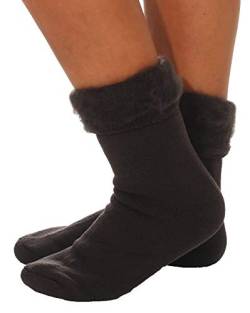 Cleostyle Collection Thermo Herren Damen Socken, extra warme Winterstrümpfe -25°C / 23 (39-42, Braun) von Cleostyle Collection