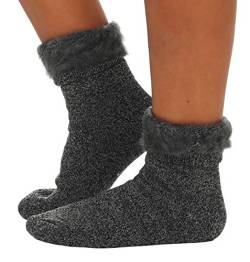 Cleostyle Collection Thermo Herren Damen Socken, extra warme Winterstrümpfe -25°C / 23 (39-42, Dunkelgrau) von Cleostyle Collection