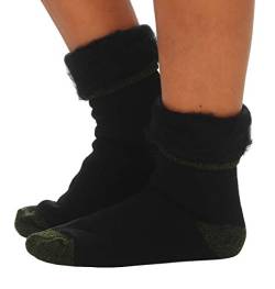 Cleostyle Collection Thermo Herren Damen Socken, extra warme Winterstrümpfe -25°C / 23 (43-46, Schwarz/Tarn) von Cleostyle Collection