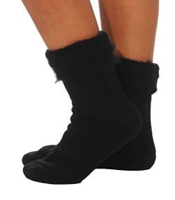 Cleostyle Collection Thermo Herren Damen Socken, extra warme Winterstrümpfe -25°C / 23 (47-50, Schwarz) von Cleostyle Collection