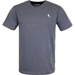 Cleptomanicx Embro Gull T-Shirt Herren (Heather Forged Iron, L) von Cleptomanicx