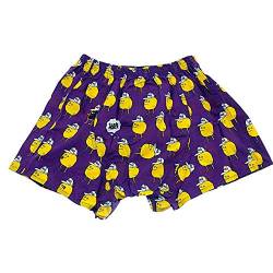 Cleptomanicx Lousy Livin Zitrone Purple Boxershort Größe L Unterwäsche Unisex von Cleptomanicx