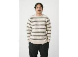 Strickpullover CLEPTOMANICX "Trio" Gr. XL, beige (peyote) Herren Pullover Rundhalspullover im lockeren Schnitt von Cleptomanicx