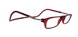 CliC Eyewear Herren-Lesebrille XXL | Lesebrille mit Magnet | Lesebrille aus Polycarbonat | Flexible Presbyopie-Brille (1.0, Rot) von CliC Eyewear