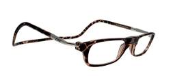 CliC Eyewear Herren-Lesebrille XXL | Lesebrille mit Magnet | Lesebrille aus Polycarbonat | Flexible Presbyopie-Brille (1.0, Tortoise) von CliC Eyewear