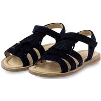 Clic Clic Sandalen mit Franzen Mädchen Leder Blau 9431 Sandalette von Clic