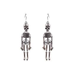 Clicitina Lange -Ohrringe Halloween-Horror-Ohrringe Halloween-Party Schmuck Ohrringe für Frauen gefälschte Waffenohrringe YB258 (2-Silver, One Size) von Clicitina