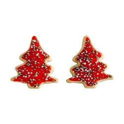 Lustige Weihnachten Ohrringe Weihnachten Kuchen Mode Frauen Mädchen Ohrringe Weihnachtsbaum Ohrringe ZuX380, Einheitsgröße, Acryl von Clicitina