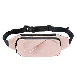 YNz784 Outdoor-Sporttasche für Damen und Herren, Hüfttasche, Handytasche, multifunktional, große Kapazität, Brusttasche, Freizeit, Schultertasche, Crossbody-Tasche, rose, Einheitsgröße, Reiserucksäcke von Clicitina